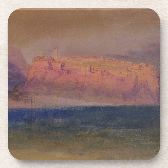Joseph Mallord William Turner | Corsica, (Monaco?) Beverage Coaster (Front)