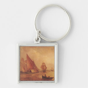 Joseph Mallord William Turner Estuary of the Tha Keychain