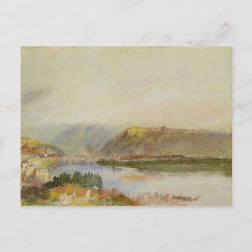 Joseph Mallord William Turner  Givet from the Nor Postcard