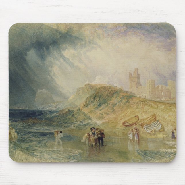 Joseph Mallord William Turner | Holy Island, North Mouse Pad (Front)
