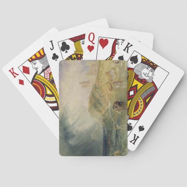 Joseph Mallord William Turner | Holy Island, North Poker Cards (Back)
