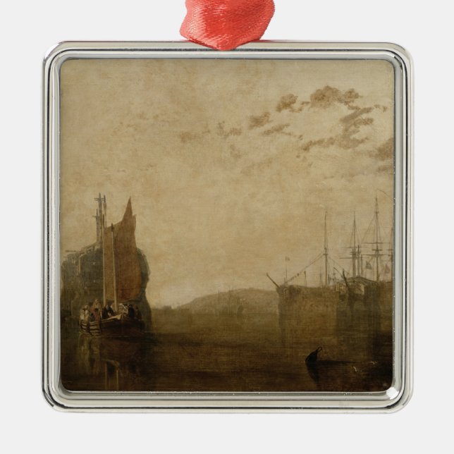 Joseph Mallord William Turner | Hulks on the Tamar Metal Ornament (Front)