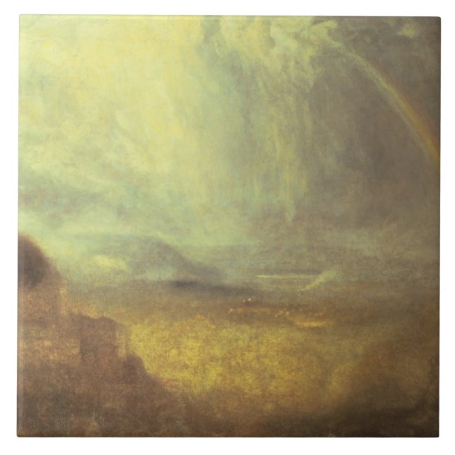 Joseph Mallord William Turner | Landscape with a r Ceramic Tile (Front)