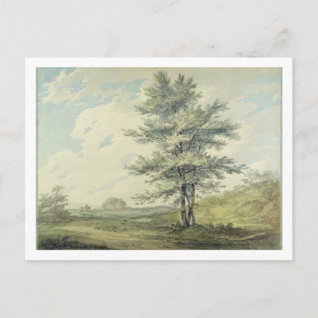 Joseph Mallord William Turner | Landscape with Tre Postcard (Front)