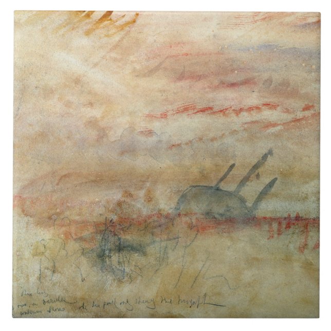 Joseph Mallord William Turner | Lost to All Hope T Tile (Front)