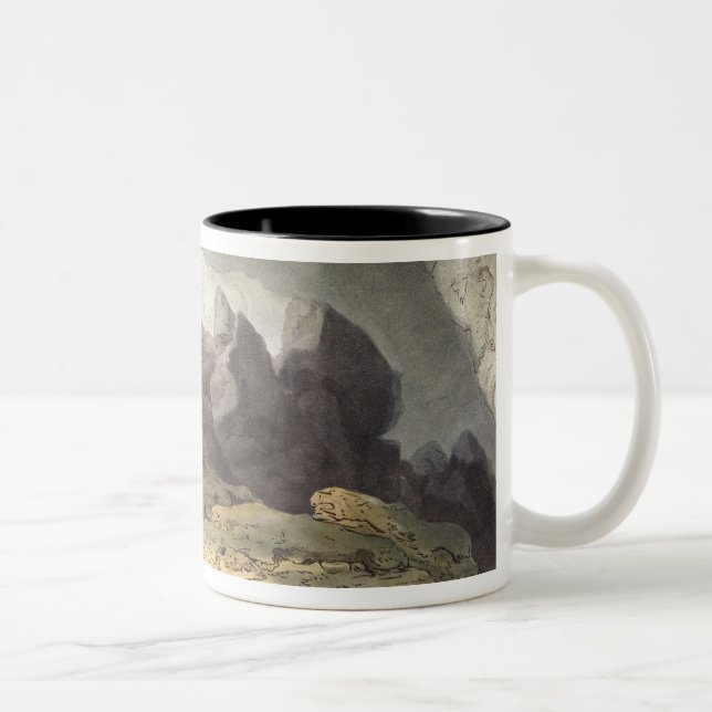 Joseph Mallord William Turner | Peaks Hole, Derbys Two-Tone Coffee Mug (Right)
