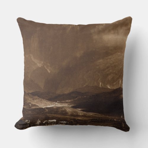 Joseph Mallord William Turner  Peat Bog Scotland Throw Pillow