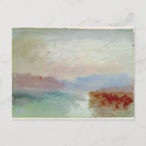 Joseph Mallord William Turner  River scene 1834 Postcard