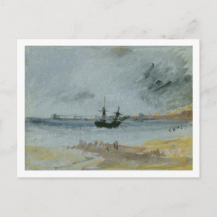 Joseph Mallord William Turner   Ship Aground, Brig Postcard