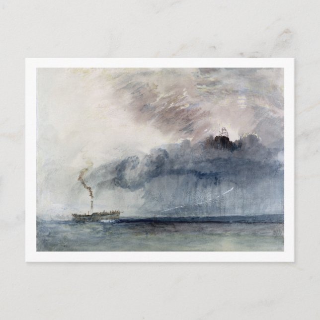 Joseph Mallord William Turner | Steamboat in a Sto Postcard (Front)