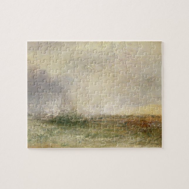Joseph Mallord William Turner | Stormy Sea Breakin Jigsaw Puzzle (Horizontal)