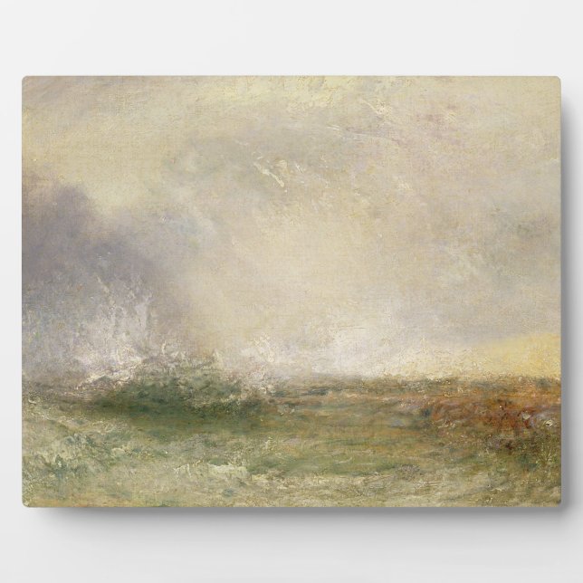 Joseph Mallord William Turner | Stormy Sea Breakin Plaque (Front)