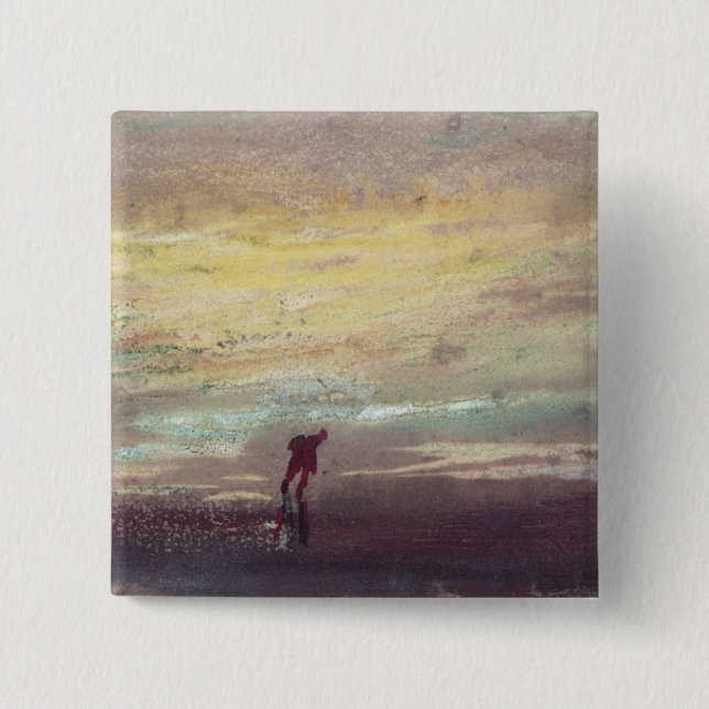 Joseph Mallord William Turner | Study of Sunlight Pinback Button (Front)