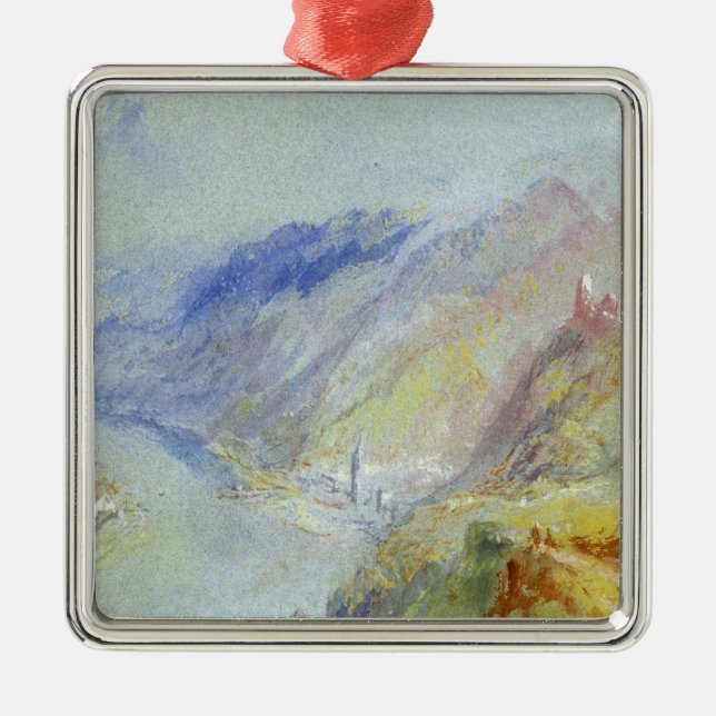 Joseph Mallord William Turner | The Castle of Trau Metal Ornament (Front)