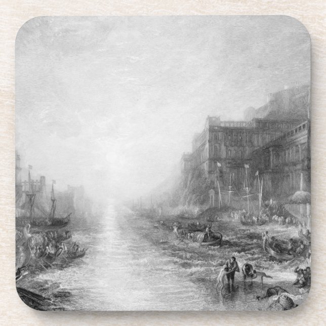 Joseph Mallord William Turner | The Embarkation of Beverage Coaster (Front)
