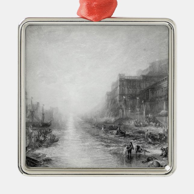 Joseph Mallord William Turner | The Embarkation of Metal Ornament (Front)