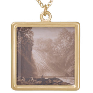 Joseph Mallord William Turner   The Fall of the Cl Gold Plated Necklace