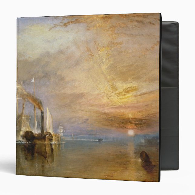 Joseph Mallord William Turner | The Fighting Temer 3 Ring Binder (Front/Inside)