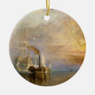 Joseph Mallord William Turner The Fighting Temer Ceramic Ornament