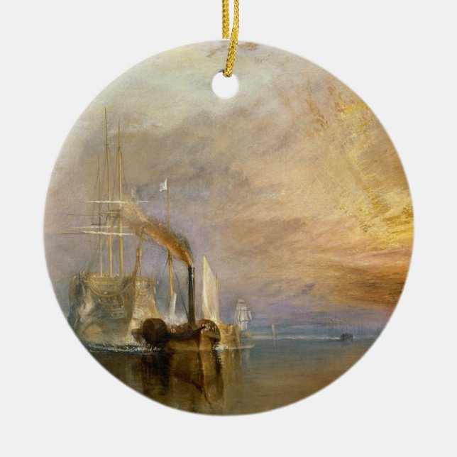 Joseph Mallord William Turner | The Fighting Temer Ceramic Ornament (Front)