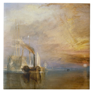 Joseph Mallord William Turner   The Fighting Temer Ceramic Tile