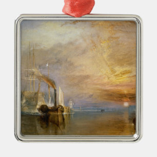 Joseph Mallord William Turner The Fighting Temer Metal Ornament