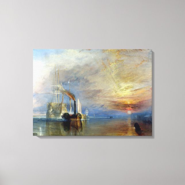 Joseph Mallord William Turner The Fighting Temerai Canvas Print (Front)