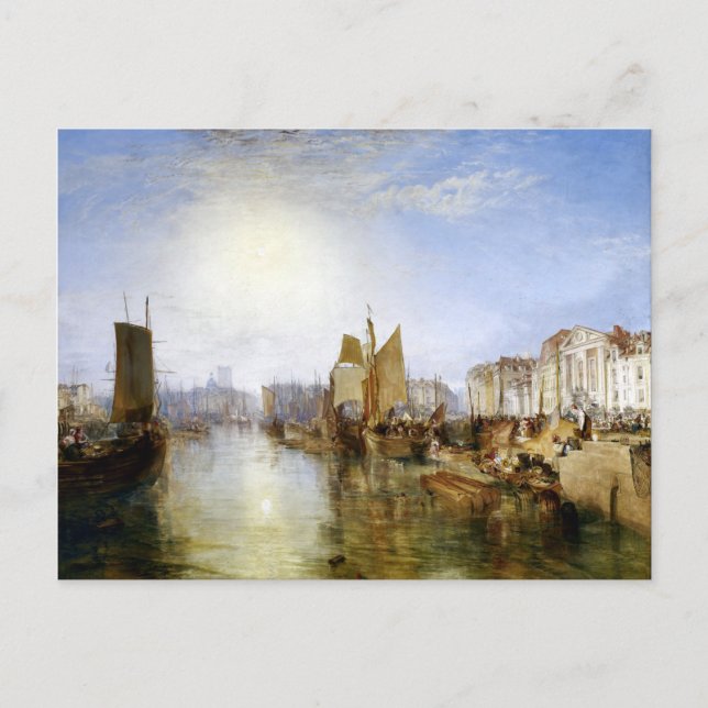 Joseph Mallord William Turner The Harbor of Dieppe Postcard (Front)