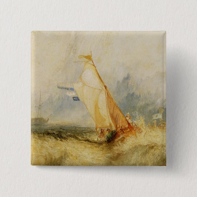 Joseph Mallord William Turner | Van Tromp Going Ab Button (Front)