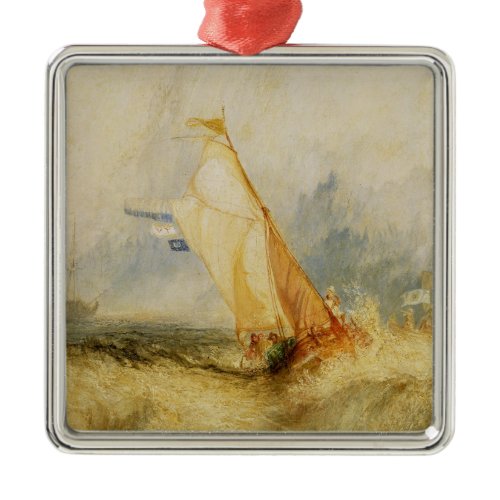 Joseph Mallord William Turner | Van Tromp Going Ab Metal Ornament
