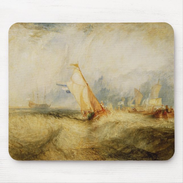 Joseph Mallord William Turner | Van Tromp Going Ab Mouse Pad (Front)