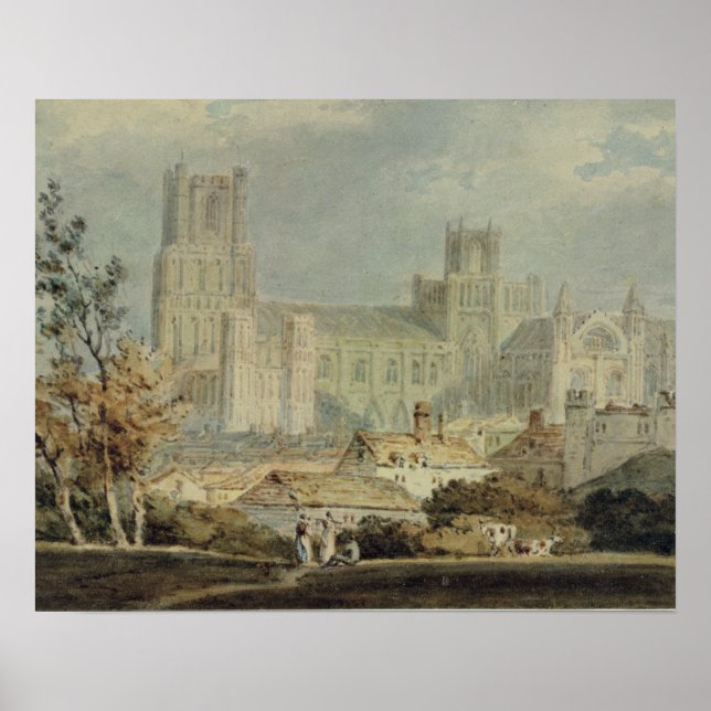 Joseph Mallord William Turner | View of Ely Cathed Poster (Front)