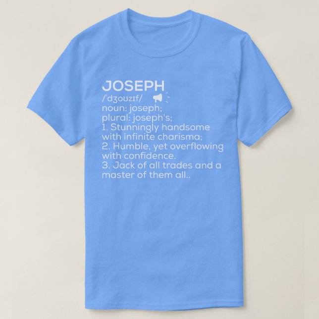 Joseph Name Definition Joseph Meaning Joseph Name  T-Shirt (Design Front)