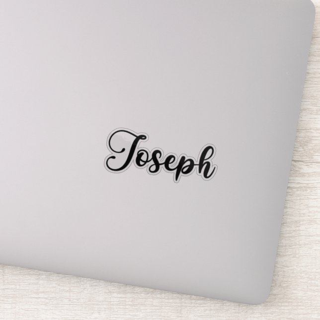 Joseph Name - Handwritten Calligraphy Sticker (Detail)