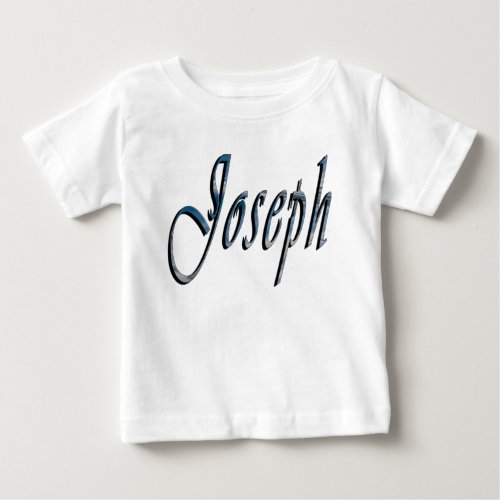 Joseph Name Logo Babies White T_shirt