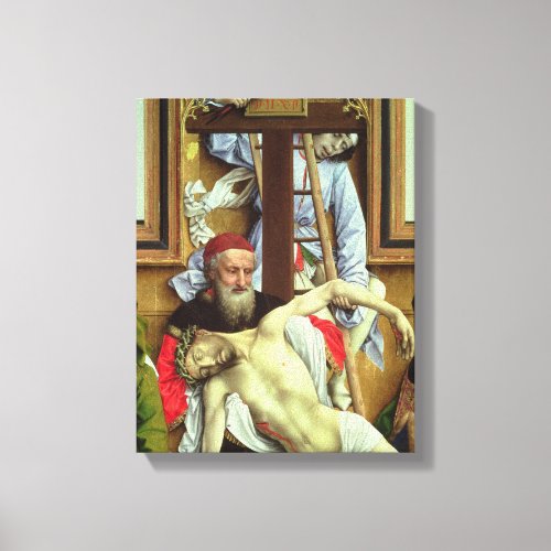 Joseph of Arimathea Supporting the Dead Christ Canvas Print