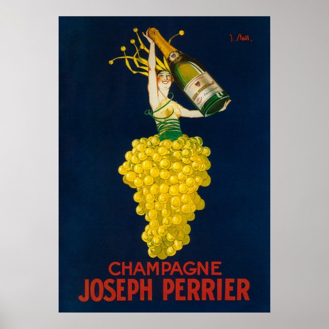 Joseph Perrier Champagne Promotional Poster (Front)