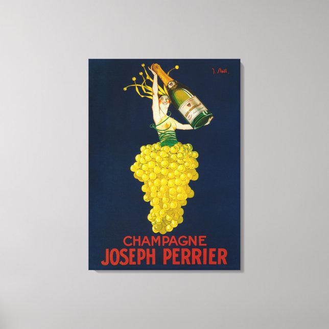 Joseph Perrier Champagne Promotional Poster Canvas Print (Front)