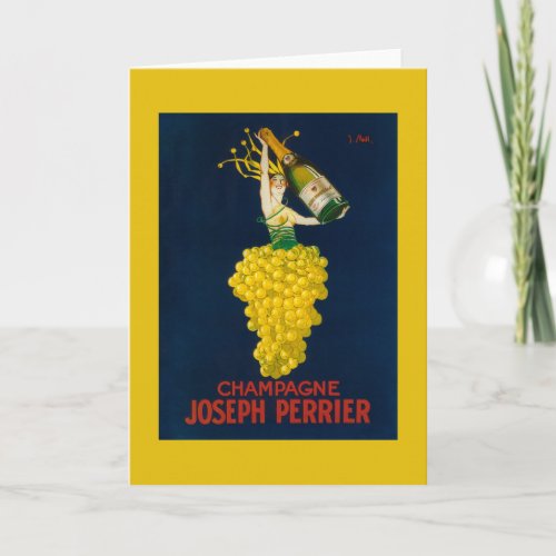 Joseph Perrier Champagne Promotional Poster Card