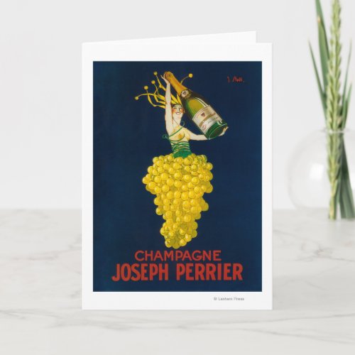 Joseph Perrier Champagne Promotional Poster Card