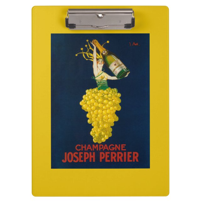 Joseph Perrier Champagne Promotional Poster Clipboard (Front)