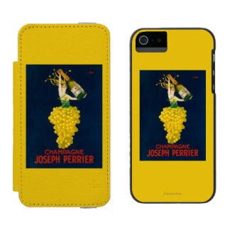 Joseph Perrier Champagne Promotional Poster Wallet Case For iPhone SE/5/5s