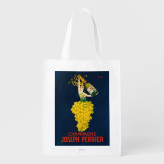 Joseph Perrier Champagne Promotional Poster Reusable Grocery Bag
