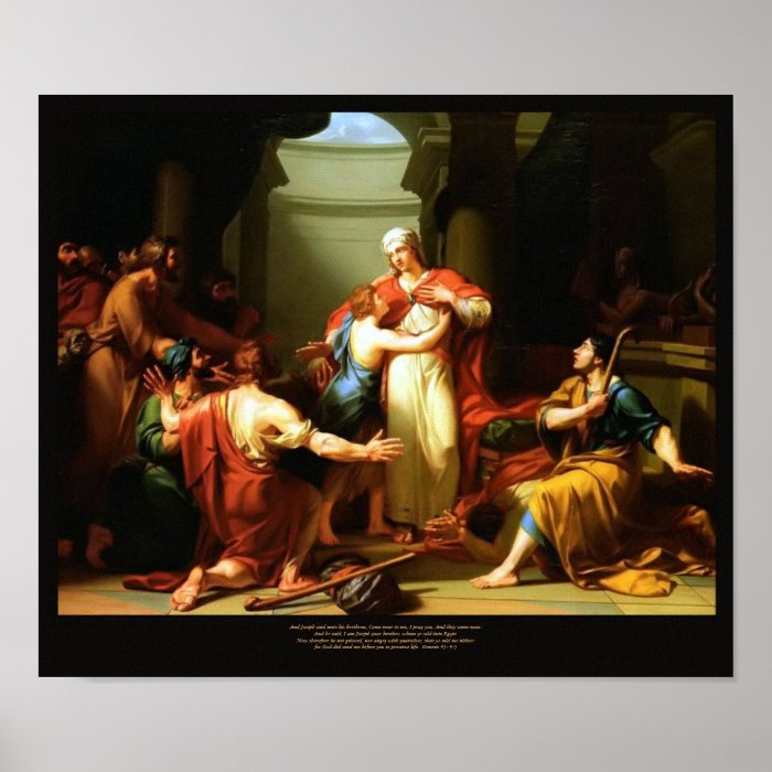 Joseph Reveals Himself Jean Charles Tardieu 1788 Poster