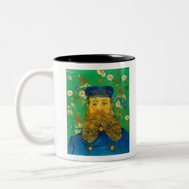 Joseph Roulin - Van Gogh - c1889 Two-Tone Coffee Mug (Left)