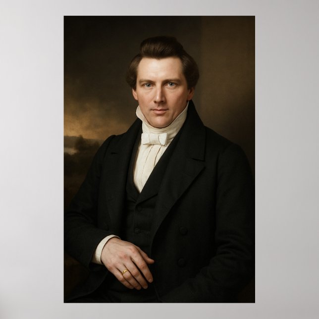 Joseph Smith Photographic Rendition™ #2 LDS Art Poster (Front)