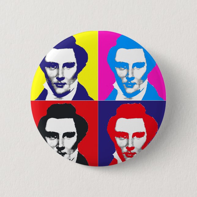 Joseph Smith Pop Art Pinback Button (Front)