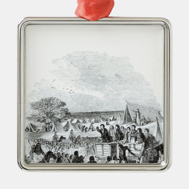 Joseph Smith Preaching in the Wilderness Metal Ornament (Front)