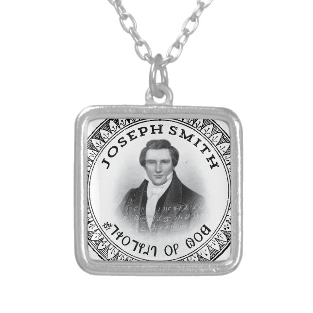 Joseph Smith THE Prophet of God Silver Plated Necklace (Front)