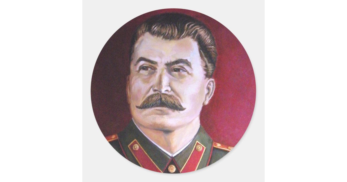Doornen wijn Haiku Joseph Stalin Classic Round Sticker | Zazzle